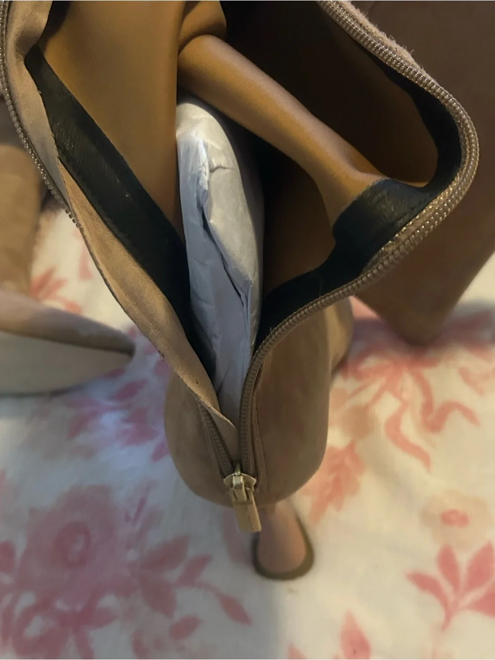 Natori Natsu Stretch Suede Over the Knee Wedge Boots